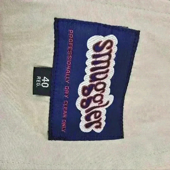 Vintage Mens Smuggler coat jacket Trench Coat khaki size 40 - Picture 4 of 4